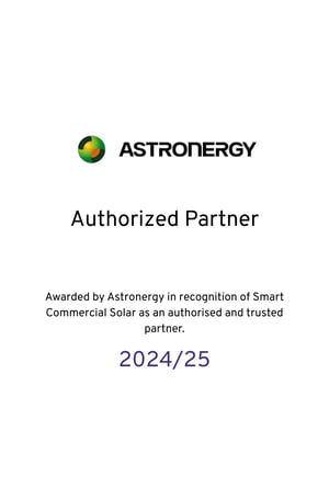 Astronergy Authorised Partner Award