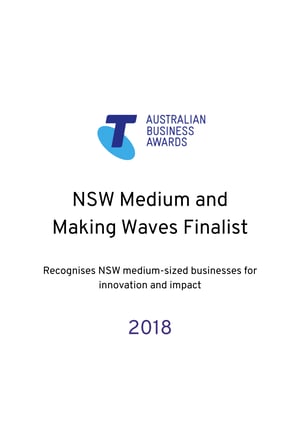 NSW Medium and Making Waves Finalist Award