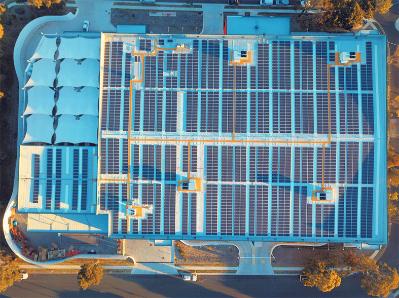 bunnings aerial rooftop