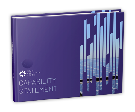 Mockup of Smart Commercial Solar's Capability Statement