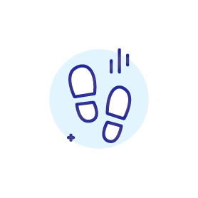 Carbon footprint icon